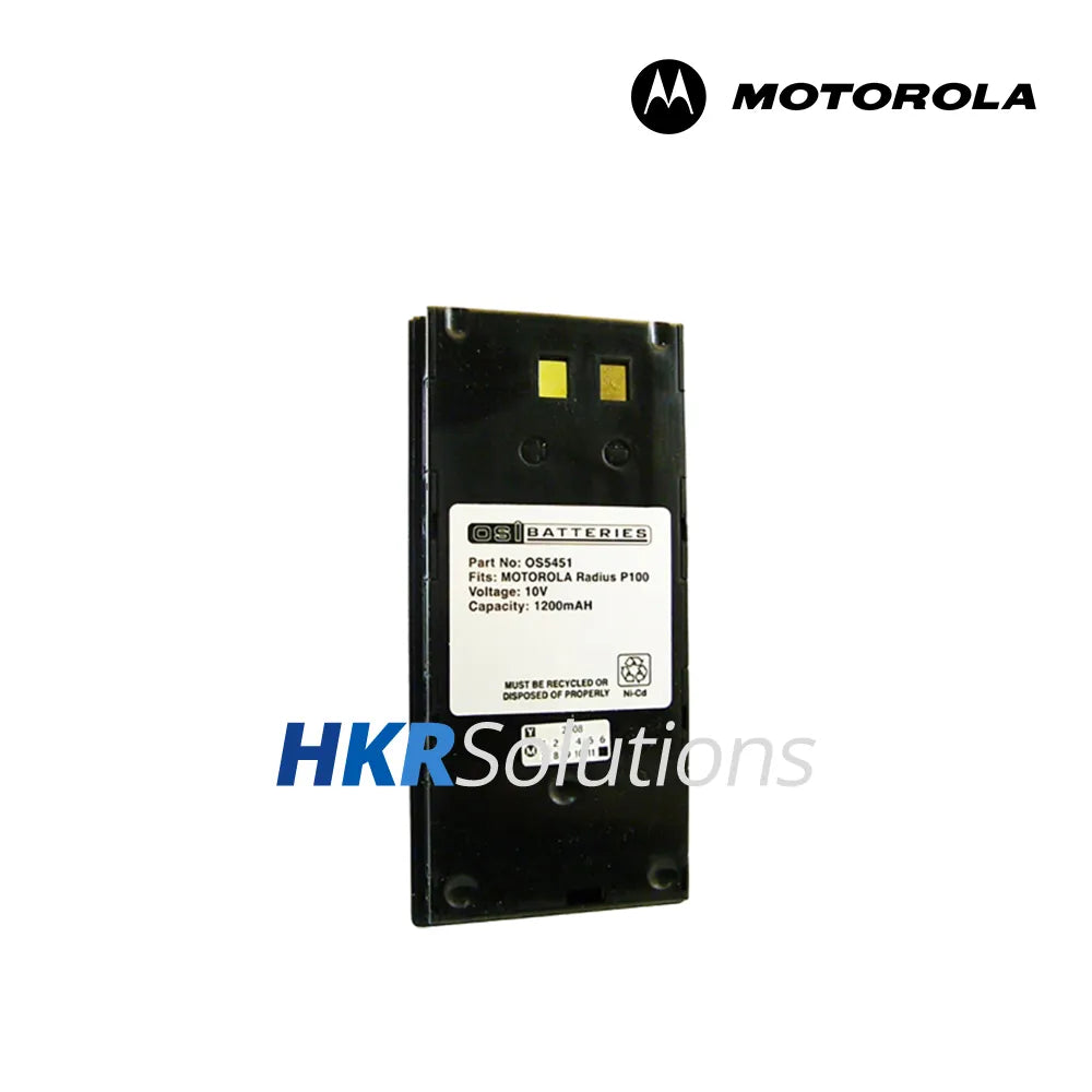 MOTOROLA NTN5451A NiCD Battery, 1200mAh