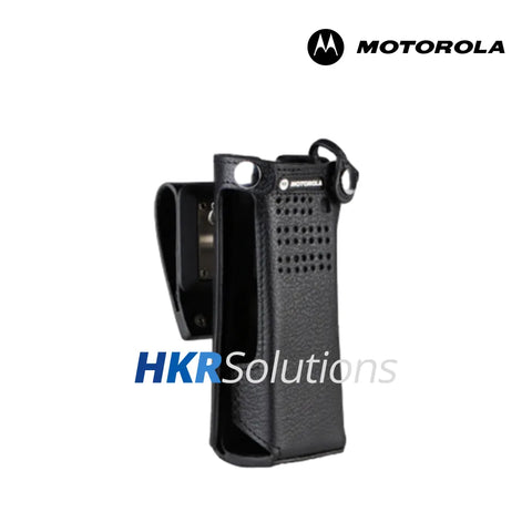 MOTOROLA PMLN5560 Dual Display Radio Flip Leather Carry Case With 2.75 Inch Swivel Belt Loop