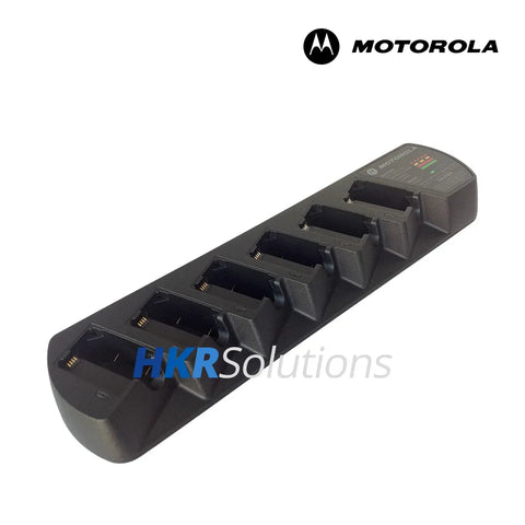 Cargador multiunidades de 6 bolsillos con enchufe para EE. UU. y Norteamérica MOTOROLA PMLN5916