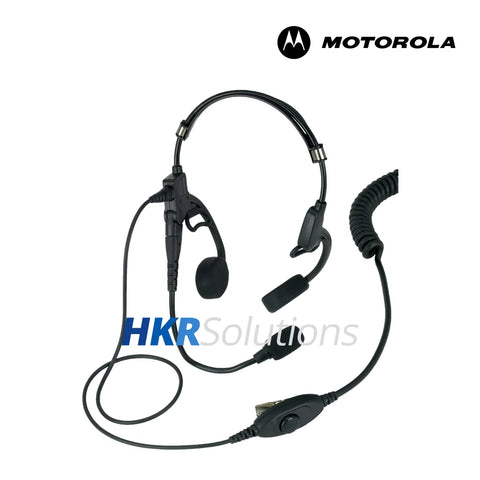 MOTOROLA PMLN6624A Ultra-Lite Breeze Behind-The-Head Headset With Boom Microphone And In-Line PTT