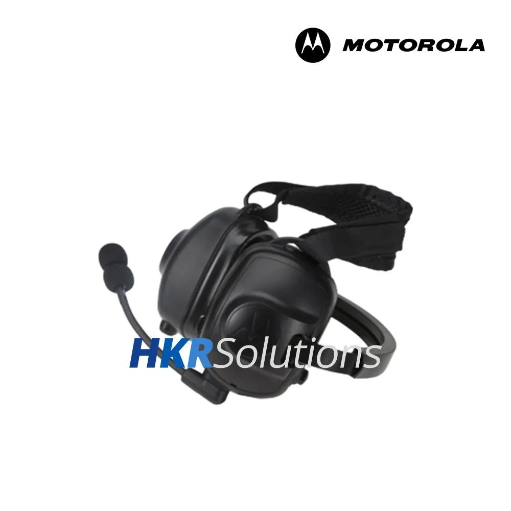 MOTOROLA PMLN6760A Heavy Duty Behind-The-Head Headset With Noise-Canceling Boom Microphone