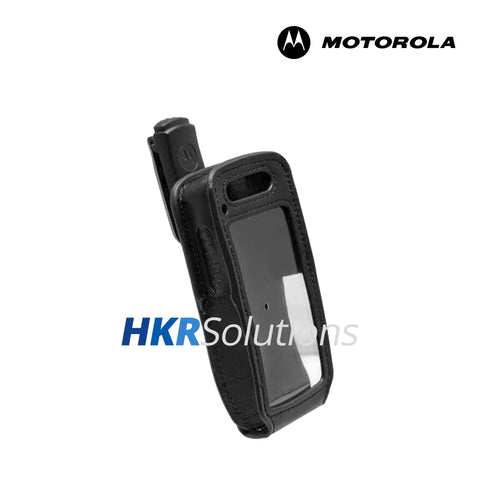 view the MOTOROLA PMLN7040 Soft Leather Carry Case With 1.5 Inch Quick Release Swivel Belt Clip