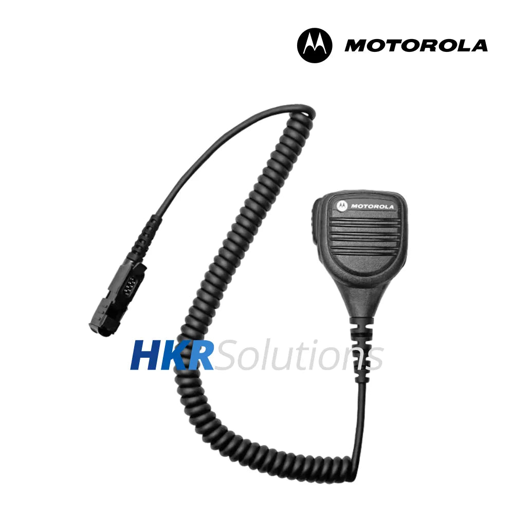 MOTOROLA PMMN4078 Small Remote Speaker Microphone With Audio Jack And Emergency Button, Windporting, IP55