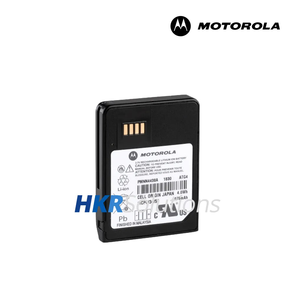 MOTOROLA PMNN4438 Li-ion Minitor VI Battery, 1050mAh, IP56, Intrinsically Safe