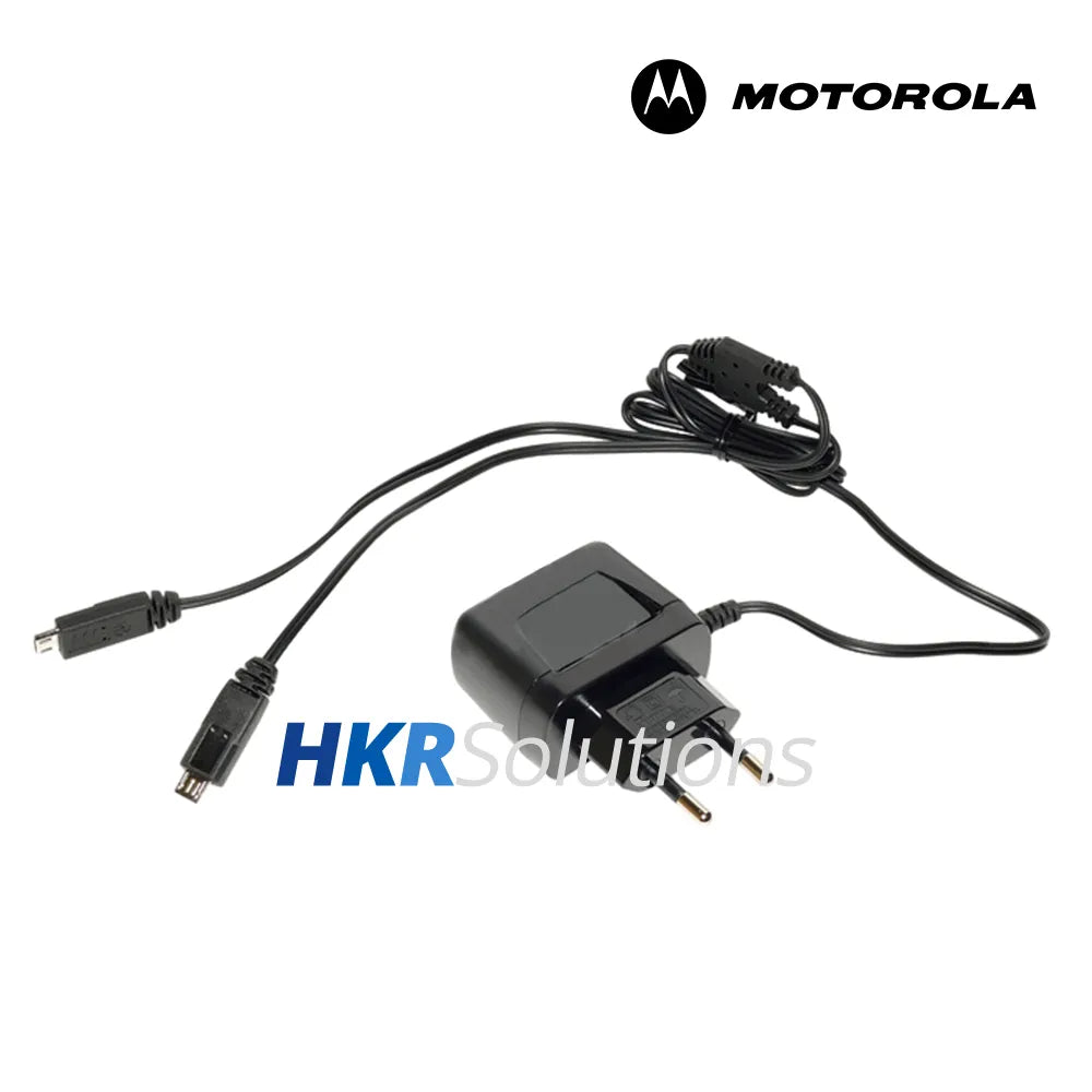 MOTOROLA PS000132A12 Dual Cable Microphone USB Level V Efficiency Power Supply With EU Plug 100-240V