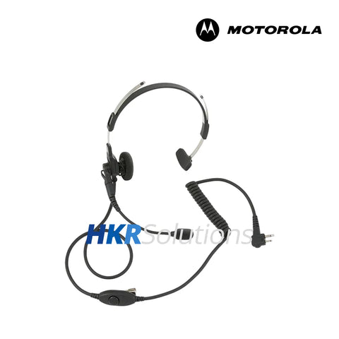 MOTOROLA RMN4016B Single-Muff, Adjustable, Lightweight Headset With Boom Microphone And In-Line PTT