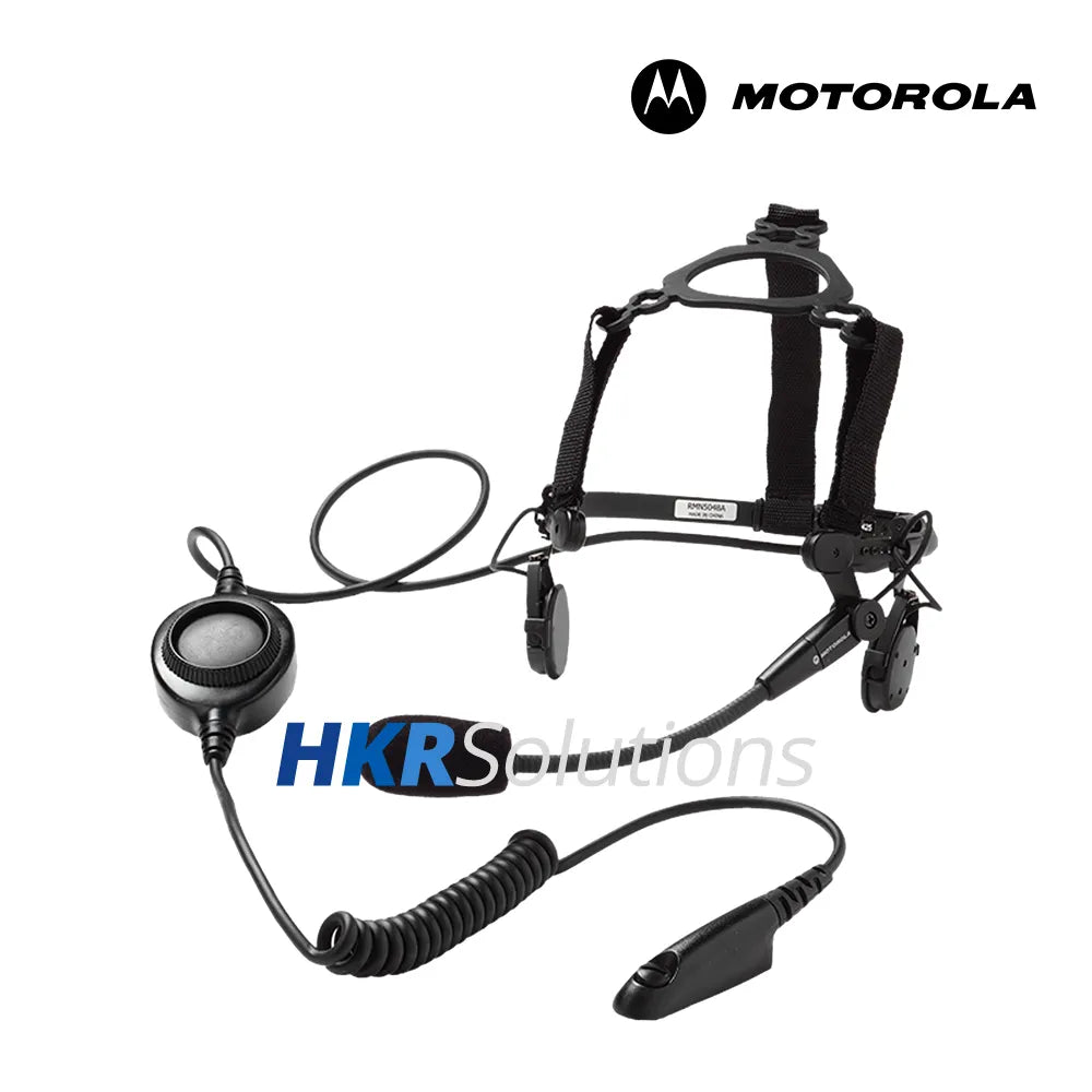 MOTOROLA RMN5048 Rugged Temple Transducer, Has Larger PTT And Adjustable Over-The-Head Band That Can Be Used With Hard hats