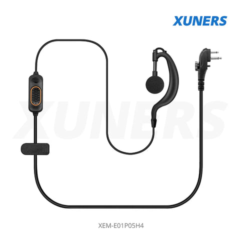 XEM-E01P05H4 For Hytera Two-way Radio Ear-hanger Earplug Headset