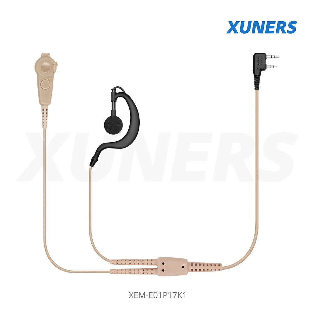 XEM-E01P17K1 Two-way Radio Ear-hanger Earplug Headset