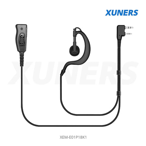 XEM-E01P18K1 Two-way Radio Ear-hanger Earplug Headset