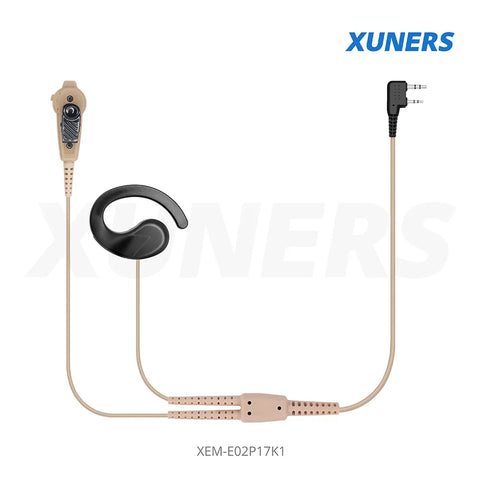 XEM-E02P17K1 Two-way Radio Ear-hanger Earplug Headset