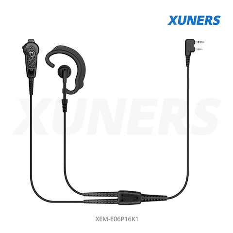 XEM-E06P16K1 Two-way Radio Ear-hanger Earplug Headset
